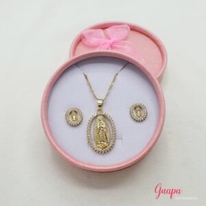 Juego Goldfilled Virgen Guadalupe