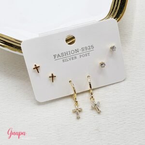 Set Aretes Goldfilled
