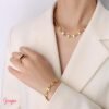 Juego Acero Collar & Manilla