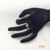 Anillo Acero Oro Rosa Doble Cara