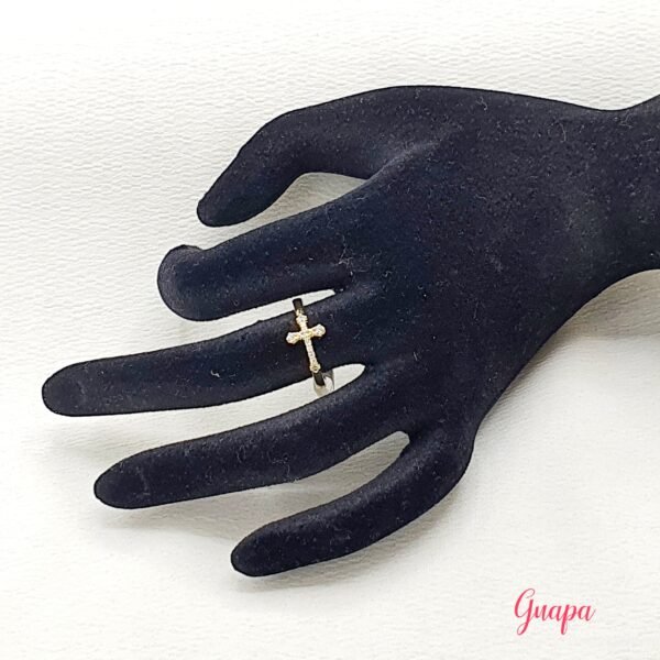 Anillo Goldfilled Ajustable Cruz