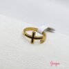 Anillo Acero Cruz