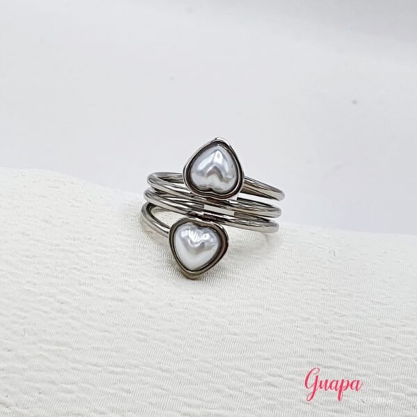 Anillo Acero Corazón