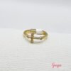 Anillo Goldfilled Ajustable Cruz