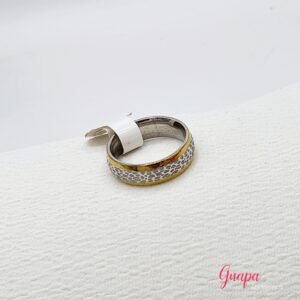 Anillo Acero Gold & Silver