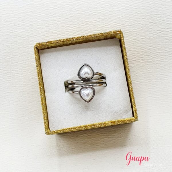Anillo Acero Corazón