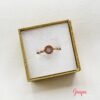 Anillo Acero Oro Rosa Doble Cara