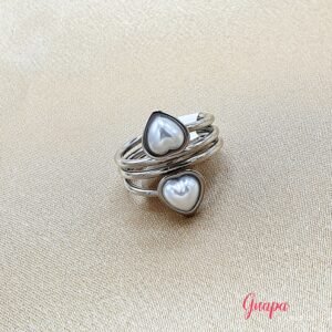 Anillo Acero Corazón