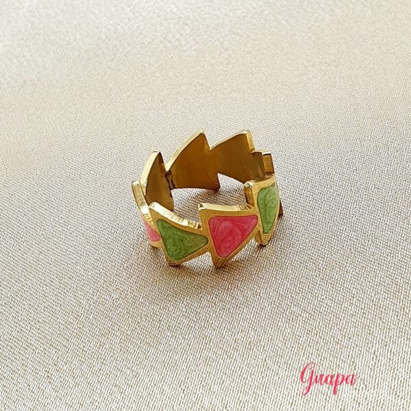 Anillo Acero Multicolor