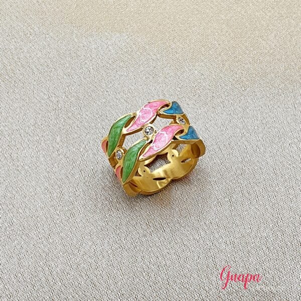 Anillo Acero Multicolor