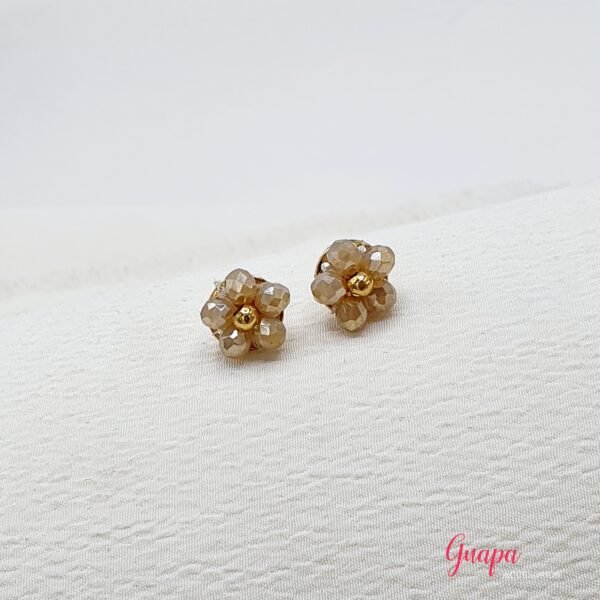 Aretes Tejidos Goldfilled & Cristales
