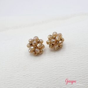 Aretes Tejidos Goldfilled & Cristales
