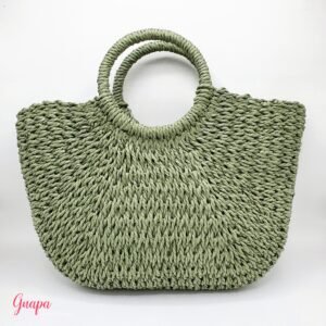 Cartera Tipo Mimbre Grande