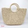 Cartera Tipo Mimbre Grande