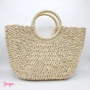 Cartera Tipo Mimbre Grande