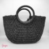 Cartera Tipo Mimbre Grande