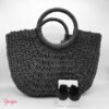 Cartera Tipo Mimbre Grande