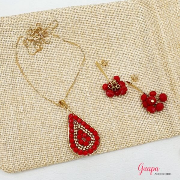 Juego Goldfilled & Cristales
