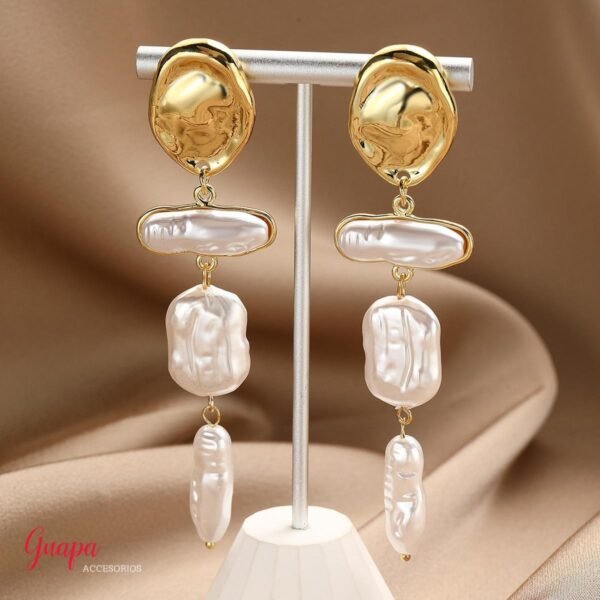 Aretes Perla Sintética