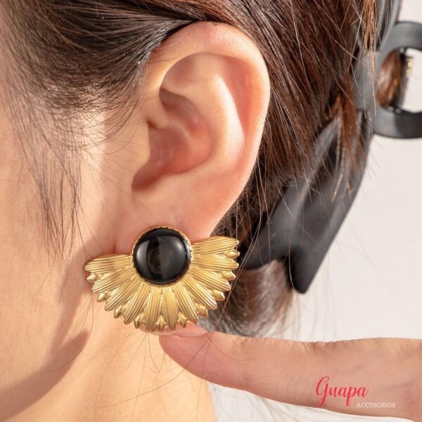 Aretes Acero Media Luna