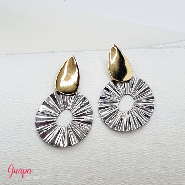 Aretes Goldfilled Gold & Silver