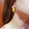 Aretes Acero Gota Plana