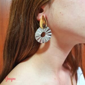 Aretes Goldfilled Gold & Silver