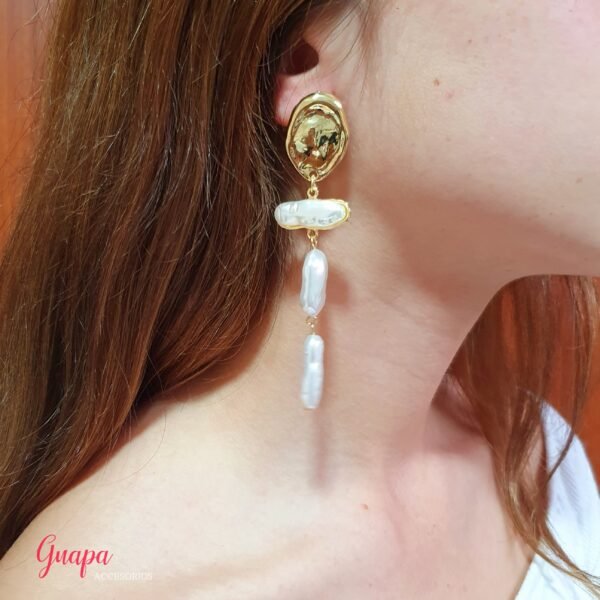 Aretes Perla Sintética