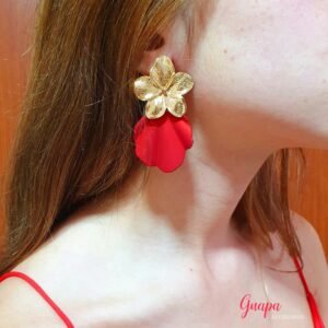 Aretes Acrílicos Flor