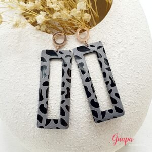 Aretes Acero Zebra
