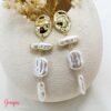 Aretes Perla Sintética