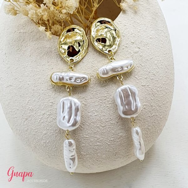 Aretes Perla Sintética