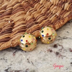 Aretes Acero Botón