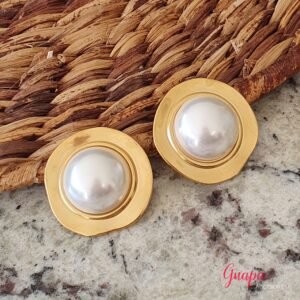 Aretes Acero & Perla