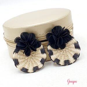 Aretes Paja Toquilla & Flor