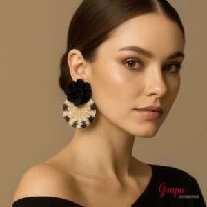 Photo_1759175425475 Aretes Paja Toquilla & Flor