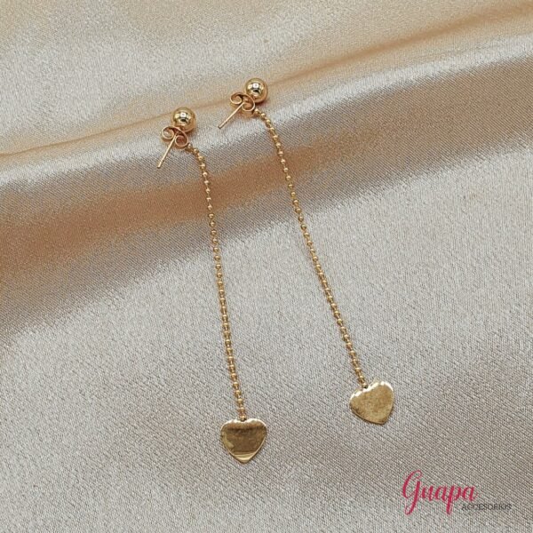 Photo_1719955077944 Aretes Acero Largos Corazón