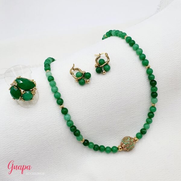 Photo_1743800189756 Juego Golfilled Collar & Aretes