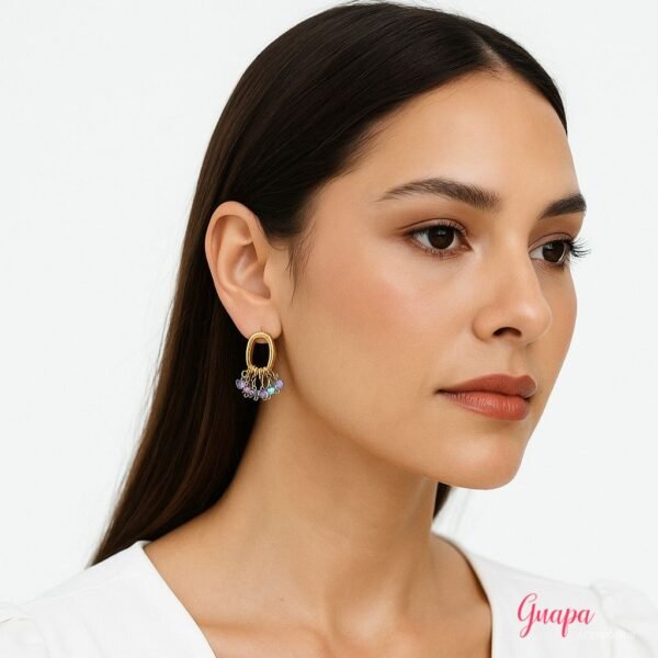 Photo_1760461767313 Aretes Acero & Cristales