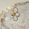 Anillo Acero Ajustable Flor
