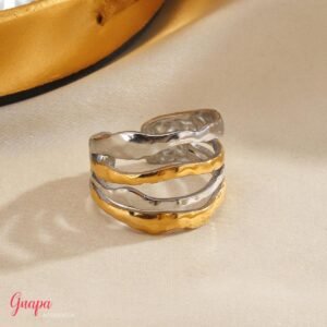 Photo_1760542817537 Anillo Acero Ajustable Gold & Silver