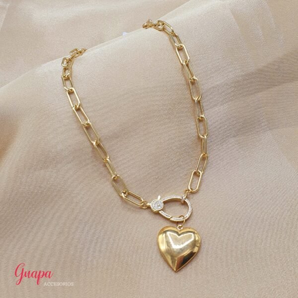Photo_1760723504523 Collar Goldfilled Eslabones & Relicario Corazón