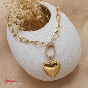 Photo_1760723505052 Collar Goldfilled Eslabones & Relicario Corazón