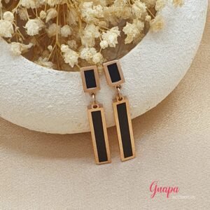 Aretes Acero Oro Rosa