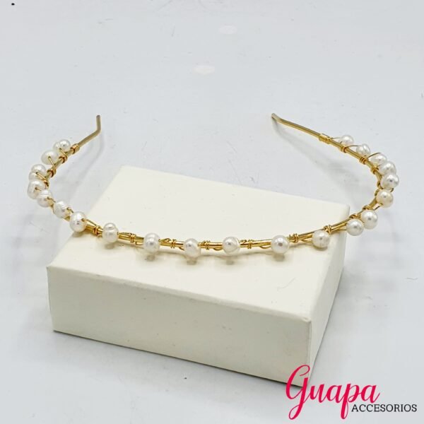 Photo_1603146813998 Diadema Bronce Con Baño de Oro Perlas
