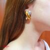 Aretes Acero Gold & Silver