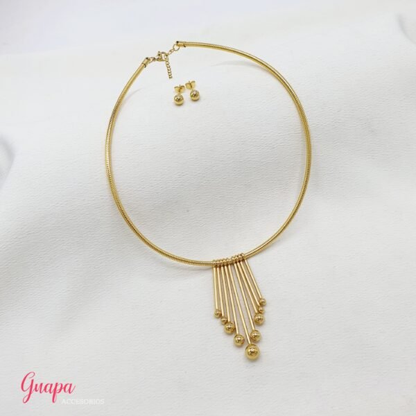 Juego Gargantilla Acero