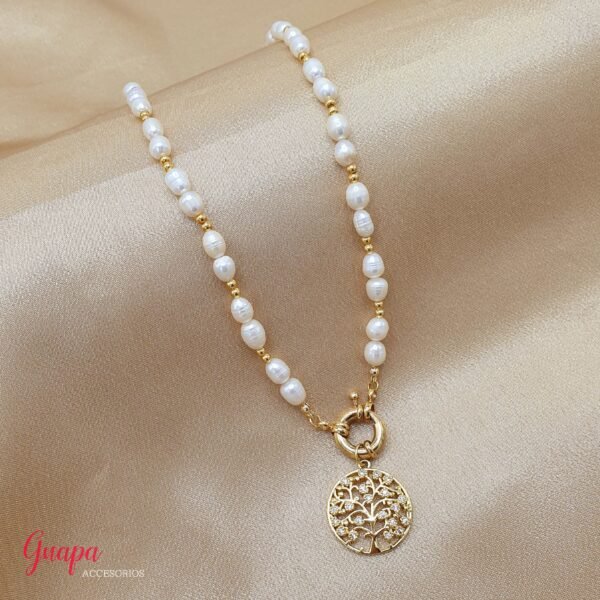 Photo_1762524381639 Collar Goldfilled, Perlas de Río & Árbol dela Vida