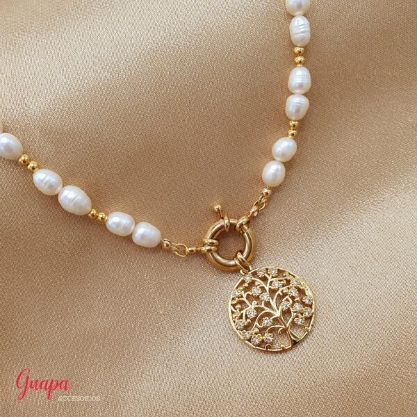 Photo_1762524382869 Collar Goldfilled, Perlas de Río & Árbol dela Vida