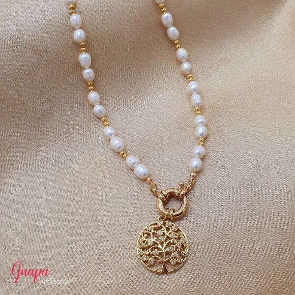 Photo_1762524383635 Collar Goldfilled, Perlas de Río & Árbol dela Vida